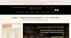 Desktop Screenshot of orofirst.it